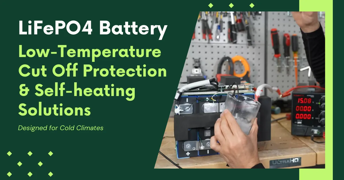 LiFePO4 Battery Low-Temperature Cut Off Protection & Self-heating Solutions