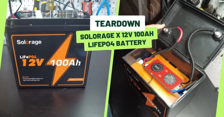 Solorage X 12V 100Ah LiFePO4 Battery Teardown